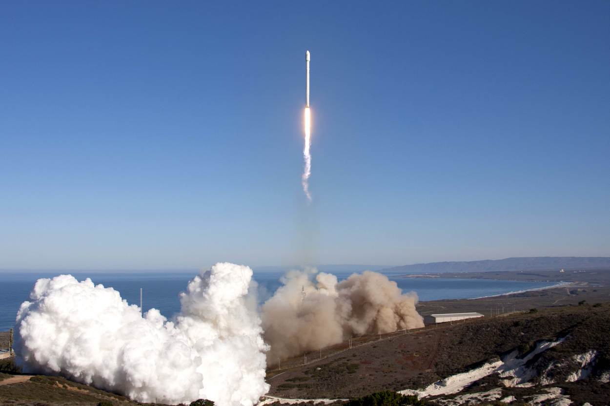 Lancering van de Falcon 9 raket