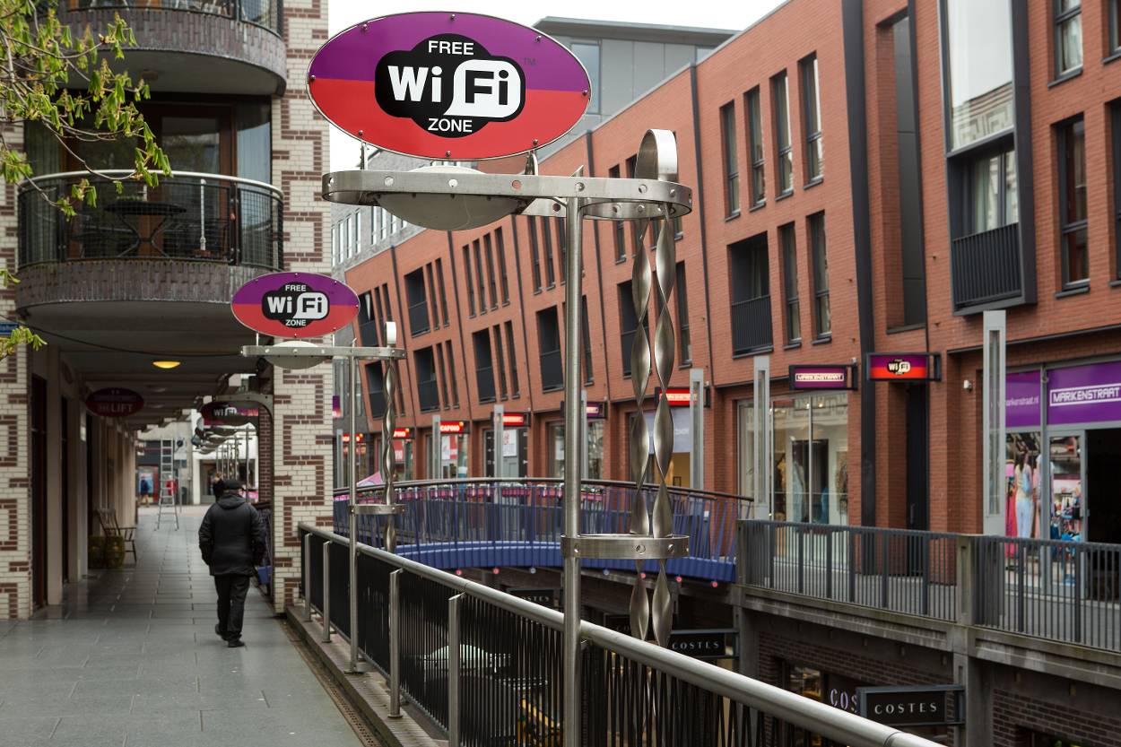 Wifi-zone in de binnenstad